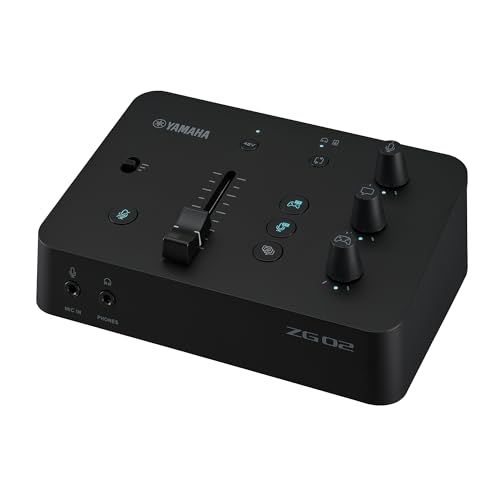 Yamaha ZG02 Gaming Mixer for Voice Chat and Game Streaming - style: Compact Gaming Mixer