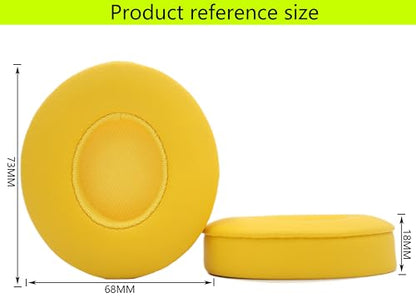 Replacement Ear Pads Compatible with Beats Solo 3.0 Wireless Yellow - color: Yellow