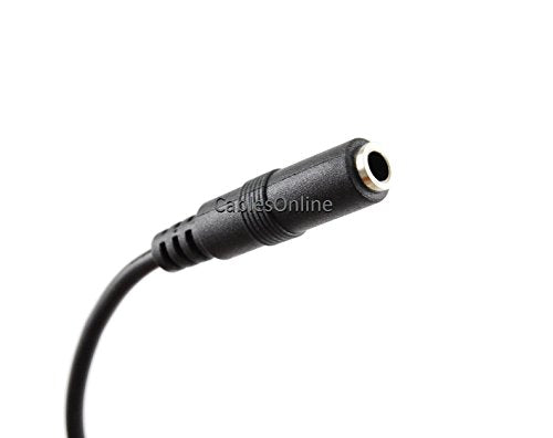 CablesOnline 6in 3.5mm (1/8in) Stereo 4-Pole TRRS Male to Female Cable (AV-2400)