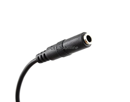 CablesOnline 6in 3.5mm (1/8in) Stereo 4-Pole TRRS Male to Female Cable (AV-2400)