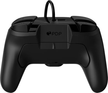 PDP REMATCH Enhanced Wired Power Nintendo Switch Pro Controller, Officially Licensed Switch Lite/OLED Compatible Gamepad, Customizable Programmable Buttons, Black and White - color: Black/White