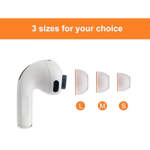 Klowcok Foam Ear Tips Replacement for AirPods Pro 3 Earbuds, Medium | Memory Foam with Silicone Shield, Ultimate Comfort, 3 Pairs, White - size: Medium