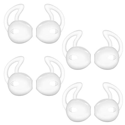 Lunies Earpods Covers Anti-Slip Silicone Soft Sport Earbud Tips for iPhone 6S/6 Plus/5S/5C/5 Earbuds Comfortable 4 Pairs Clear