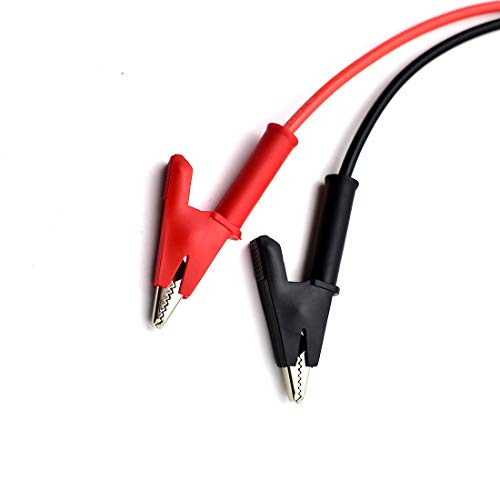 4mm Banana Plug to Alligator Clip Test Lead Set 14AWG Heavy Duty 6 Feet | 2Pcs Wire Cable Jumper Wires for Multimeter Oscilloscope Electrical Testing 20A - size: 6Ft
