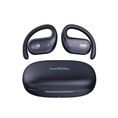 PAINTAUDIO EarMate 1 Open Ear Headphones, Bluetooth 5.3 Wireless Earbuds Air Conduction 45Hrs Playtime with Charging Case, Panoramic Deep Bass with 16.2mm Drivers, Compatible with iPhone Android