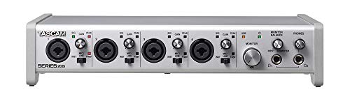 Tascam SERIES 208i 20 IN/8 OUT USB Audio Interface with MIDI, DAW Recording Software for Songwriting, Podcasting, Recording