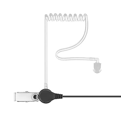 1 Pin 2.5mm Earpiece Headset for Motorola Radio Talkabout T200 T260 T600 T800 MH230R MR350R MT350R Walkie Talkie with Covert Acoustic Tube and PTT mic (2 Pack)