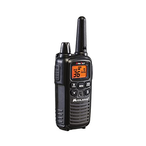 Midland LXT600BBX4 FRS Business Walkie Talkies - Long Range 36-Channel Two-Way Radios with Headsets and Charging Base, NOAA Weather Alerts (8-Pack, Black) | Long Range 36-Channel Two-Way Radios with Headsets and Charging Base, NOAA Weather Alerts (8-Pack,
