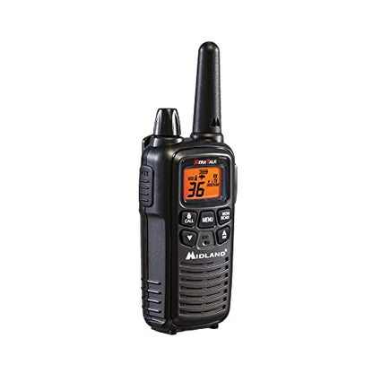Midland LXT600BBX4 FRS Business Walkie Talkies - Long Range 36-Channel Two-Way Radios with Headsets and Charging Base, NOAA Weather Alerts (8-Pack, Black) | Long Range 36-Channel Two-Way Radios with Headsets and Charging Base, NOAA Weather Alerts (8-Pack,