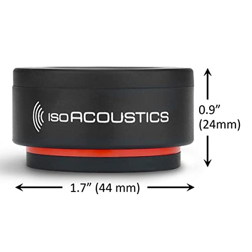 IsoAcoustics Iso-Puck Series Acoustic Isolators (Iso-Puck Mini, 6 lbs max/Unit, 16-Pack) - size: ISO-PUCK mini