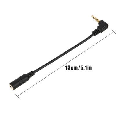 Joyzan TRS to TRRS Adapter Cable, 3.5mm Microphone Audio Headset Adapter | Female to Male Headphones Converter Cords DSLR Camera PC Laptop Smartphone Tablet Recorders Computer Camcorders Mixers