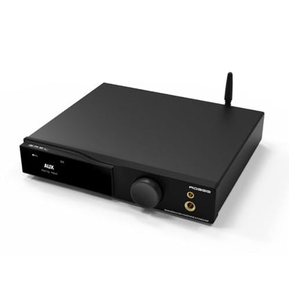 SMSL AO300Pro Power Amplifier DAC Headphone Amp 2.1CH 165Wx2 with MA5332MS IC MQA MQA-CD DAC CS43131 IC 4.4mm/6.35mm 768K/32Bit XMOS XU316 USB/BT5.3/Coax/Opt/RCA/HDMI(eARC) Input Amps(Black)