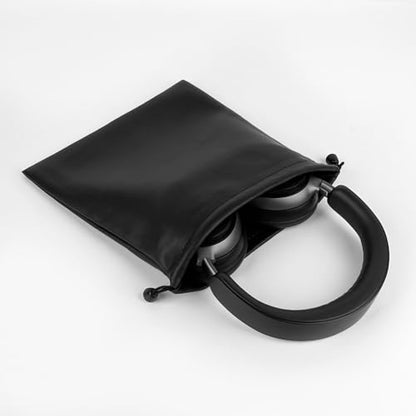Geekria Headphones Pouch, Compatible with Sony WH-1000XM6, WH-1000XM4, Bose QC Ultra II, QC 45 and More, Universal Headset Pouch/Portable Travel Bag (Black PU)