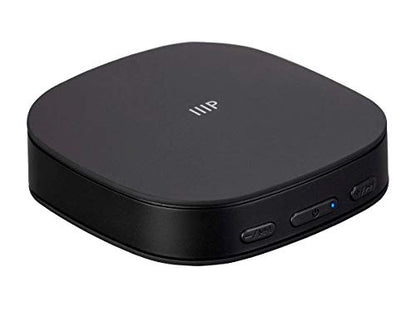Monoprice Premium Bluetooth 5 Transmitter & Receiver with aptx HD, aptX, aptX Low Latency, AAC, and SBC Codecs and Optical and Aux Inputs Small