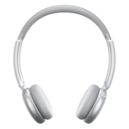 LORELEI Q60 Wireless Bluetooth On Ear Headphones，Built-in Micphone, 40 Hours Up Battery Life, Lightweight ，Bass Mode, Memory Earmuffs (Silver) - color: Silver