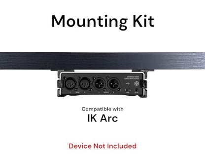 Desk Mount Kit for IK Multimedia ARC Studio - Under Desk Mount Brackets with Reversible Clips - Secure Mounting Accessories