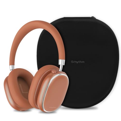 Srhythm NiceComfort 95 Adaptive Noise Cancelling Headphones Wireless | Bluetooth with Spatial Audio,Transparency,ENC,HD Sound,Low Latency for Gaming,Slim Headphones Lightweight - color: Rose Orange