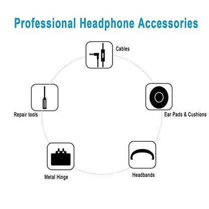 Adhiper Hinge Replacement for Solo3 Wireless Solo2 Wireless Headphone - color: Red