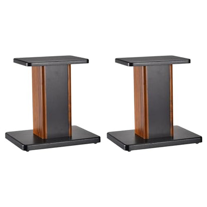 MECCANIXITY 우드 스피커 스탠드, 2팩 30cm(11.8인치) 범용 할로우 스탠드, 홈 시어터 시네마용 향상된 오디오 청취 - size: 11.8 Inch