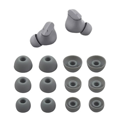 6 Pairs Replacement Silicone Ear Tips Compatible with Beats Studio Buds/Fit Pro/Studio Buds +, Silicone Earbuds Eartips Buds Cover Set for Beat Studio Buds (Dark Grey Without Pen) - color: Dark Grey without Pen