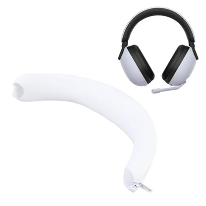 Tangxi Headband Cover Compatible with INZONE H7 H9 Gaming Headsets, Replacement Headphone Headband Cushion Pad Cover, Silicone Headband Protector with Zipper (White) - color: White