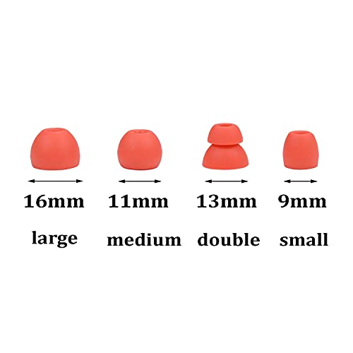 Replacement Eartips Silicone Earbuds Buds Set for Powerbeats Pro Beats Wireless Earphone Headphones,4 Pair (Red) - color: Red