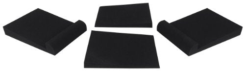 Rockville RRS263M Gray Foam Studio Monitor Isolation Pads, 10.5" x 13" | 3 Adjustable Angles, High Density Foam, Supports Up to 100 Lbs, Pair for 2 Monitors, Eliminates Vibrations, Decoupling Design