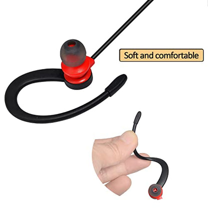 HYS 2-Way Radio Headset, G Shape Earphone with PTT&Mic for 2.5mm Talkabout | Walkie Talkie Earpiece with Mic for Motorola Talkabout T200 T400 T402 T600 T800 T260TP MH230R MR350R FRS/GMRS Radios - size: 2PCS