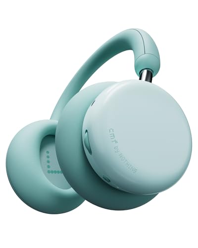 CMF BY Nothing Headphone Pro Active Noise Canceling Wireless Headphones Bluetooth 5.4 Over The Ear Headset, 50H ANC Playtime, Bass&Treble Slider, Custom EQ&Spatial Audio, Hi-Res LDAC, Light Green - color: light Green