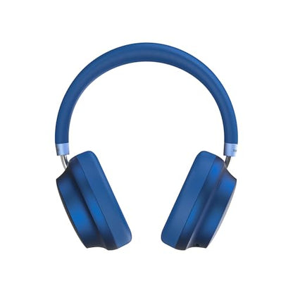 Raycon Essential Bluetooth Headphones - Over The Ear, Active Noise Cancelling Wireless Headphones + Awareness Mode, Bluetooth Headset with Mic, 50 Hours of Battery Life (Blue) - color: Blue