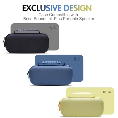 LTGEM Speaker Case Compatible with Bose SoundLink Plus Portable Bluetooth Speaker, Office Travel Carrying Storage Bag - Yellow(Case Only) | Hard EVA Shell, Water-Resistant, Shock Protection, Scratch-Resistant Interior, Portable Travel Storage Case Only -
