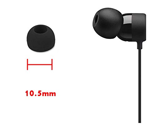 Zotech 20 Pcs Small Silicone Replacement Ear Buds Tips (10 Black, 10 Clear)
