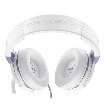 Turtle Beach Recon Spark Wired Multiplatform Gaming Headset, Xbox, PS5, PC | Xbox Series X|S, Xbox One, PlayStation, PS4, PC Splitter, Flip-to-Mute Mic, 40mm Speakers, Memory Foam Cushions, White Purple