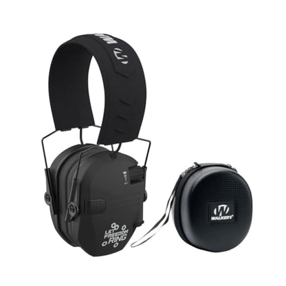 Walker's Razor Slim Electronic Earmuffs | Protective Case - color: Let Freedom Ring