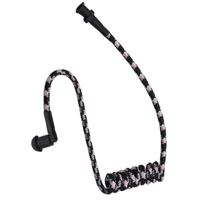 WODASEN Replacement Braided Nylon Fiber Acoustic Coil Tube Moisture Resistant Waterproof Color for Radio Earpiece (White-Pink-Black-2) - color: White-Pink-Black-2