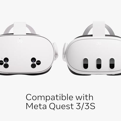 Meta Quest Compact Carrying Case — Works with Meta Quest 3/3S — Refreshed Compact Design — Fits 3/3S, Touch Plus Controller, Active Straps, Charging Cable, and Adapter | Works, Touch Plus Controller, Active Straps, Charging Cable, Adapter - style: Compact