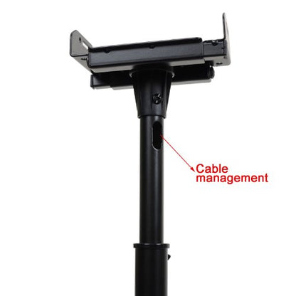 VideoSecu Floor Speaker Stand One Pair for Satellite Surround Sound Speakers MS07B2 1B5
