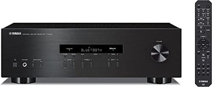 Yamaha Audio 2021 Yamaha R-S202 Stereo Receiver with Built-In Bluetooth Connectivity, Up to 100W Per Channel at 8 Ohms, 4 x RCA-In, 1 x RCA-Out, Front Panel 1/4'' Headphone Output (Black) (Renewed)