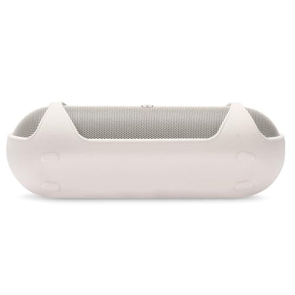 Silicone Case for Beats Pill 2024, Shockproof Cover with Strap - color: Beige