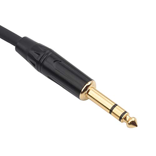 1/4 Inch TRS to XLR Male Balanced Signal Interconnect Cable Quarter inch to XLR Patch Cable - 10 Feet - size: 10 feet