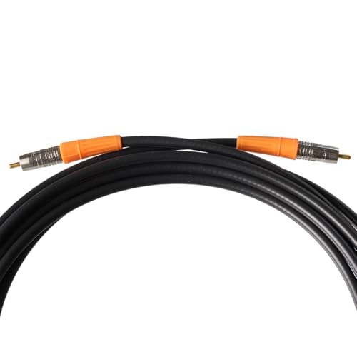 BJC Coaxial Digital Audio Cable (6 Foot, RCA to RCA, Black) - color: Black, size: 6 foot, style: RCA to RCA