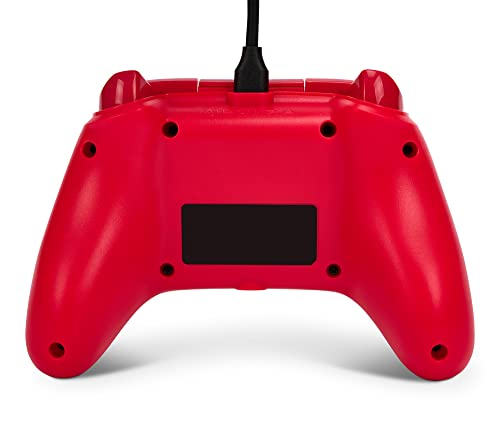 PowerA Wired Controller for Xbox Series X|S - Red, gamepad, video game/gaming controller, works with Xbox One, Officially Licensed - style: Red