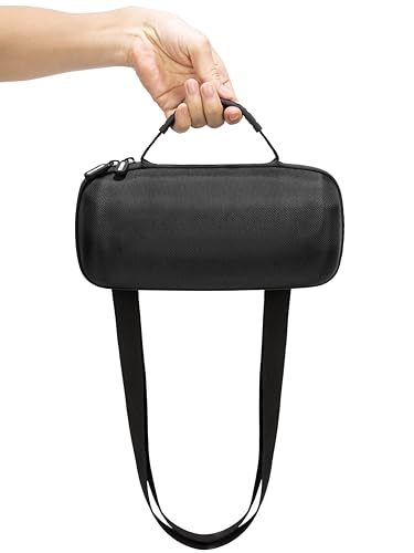 Ginsco Hard Carrying Case for JBL Charge 5/Charge 4 Waterproof Portable Bluetooth Speaker, Travel Case with Adjustable Shoulder Strap and Anti-Slip Handle, Hard Shell Shockproof Protective Cases