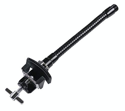 Gibraltar 6" Microphone Gooseneck with Bass Drum Hoop Clamp, Flexible Mic Mount with Rubber-Lined Clamp, Drum Hardware Accessory for Live and Studio Setups (SC-BDHMM) - style: SC-BDHMM