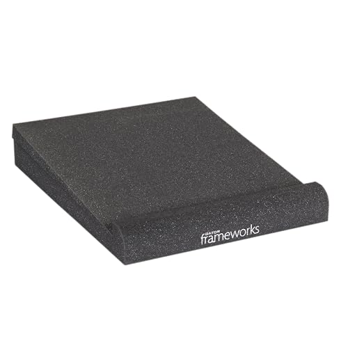 Gator Frameworks Pair of (2) Acoustic Foam Isolation Pads for Studio Monitors, Fits 6.5" Speakers (GFW-ISOPAD-MD) - size: Medium