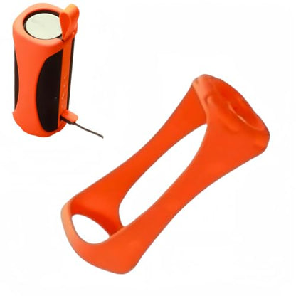 Silicone Case Compatible with Xiaomi Bluetooth Speaker C, Shockproof Protective Sleeve with Charging Port Cutout - color: orange