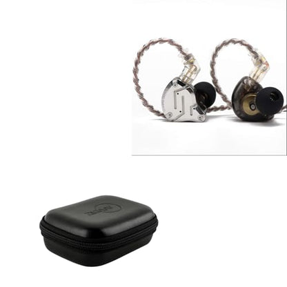 Linsoul KZ ZS10 Pro, 4BA+1DD 5 Driver in Ear Monitor, HiFi Wired Earbuds, Gaming Earbuds ZiiGaat PELLEPOD Leather Earbud Case, Waterproof IEM Storage Box