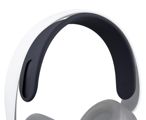 SOULWIT Silicone Headband for Sony PlayStation 5 Pulse PS5 3D Wireless Headphones, Replacement Top Headstrap Pad Repair Part - Black - color: Black