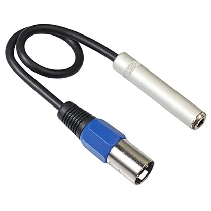 1/4 to XLR Cable,Balanced 1/4inch Female to XLR Male Stereo Audio Adapter,Quarter Inch/TRS to XLR Male Connector, 500231109