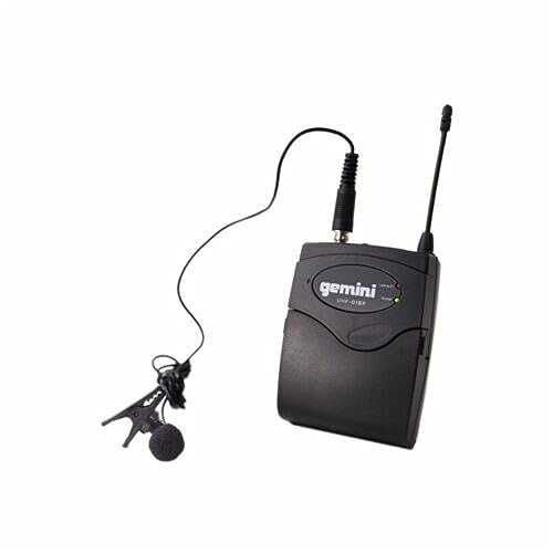 Gemini Dual-Channel UHF Headset & Lapel Mic System (UHF-02HL-S34) | Dual-channel UHF headset & lapel mics - 150 ft range - dual volume rotaries - auto-pair, 2 headsets